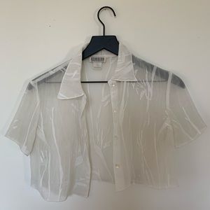 Vintage silk crop xs